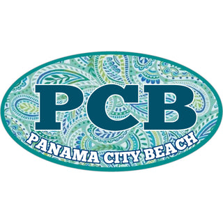 OK4 Panama City Beach PCB Paisley Euro (28704) Sticker
