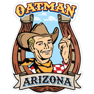 OATMAN HORSESHOE COWBOY Sticker