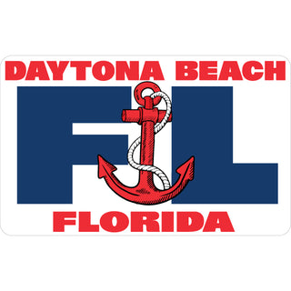 OK4 Daytona Beach  Florida Letters Sticker