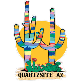 Quartzsite. AZ   Colorful Cactus Sticker