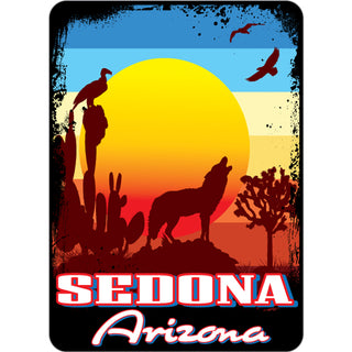 Sedona AZ Chromatic Desert Animal Silhouettes Sticker