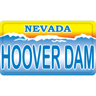Hoover Dam   Nevada License Plate Sticker
