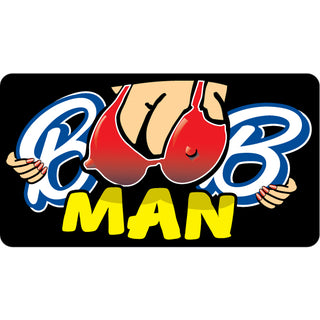 Novelty   Boob Man Sticker