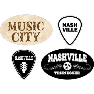Nashville 4Up Guitar Picks Euros Sticker