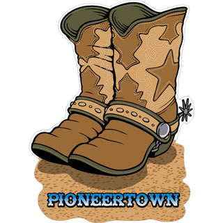 Pioneertown   Cowboy Boots Sticker
