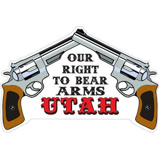 OK4 Utah Pistols Our Right to Bear Arms Sticker