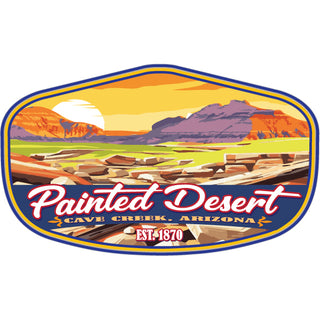 Cave Creek  Arizona est. 1870   Painted Desert Sticker