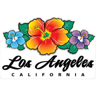 OK4 Los Angeles  CA Triple Hibiscus (00108) Sticker