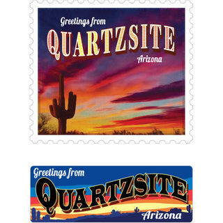 Quartzsite Stamp 2Up Sticker