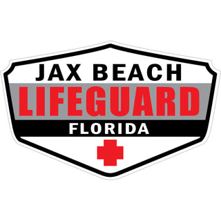 OK3 Jax Beach Florida Lifeguard Sheild Sticker