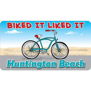 Huntington Beach   Biked It Liked It Sticker