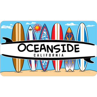 Oceanside  California   6 Surfboards Sticker