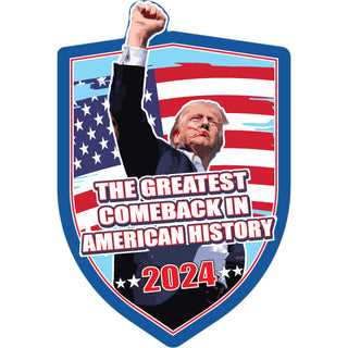 TRUMP THE GREATEST COMEBACK Sticker