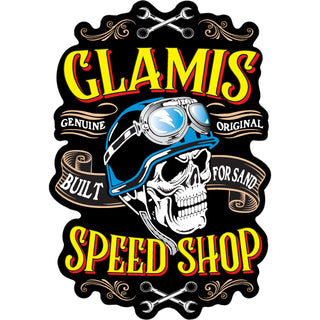 Glamis Skull Speed shop Sticker