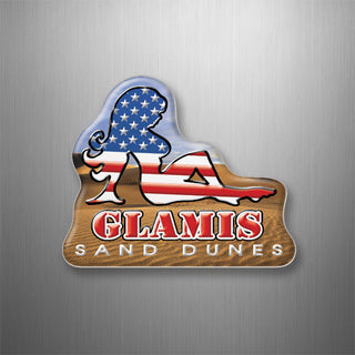 Glamis   Flag Mud Flap Girl 3D Magnet