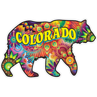 OK4 Colorado Psychedelic Bear Sticker