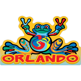 OK4 Orlando  FL Peace Frog Sticker