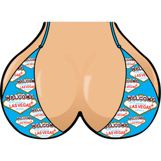 Las Vegas  Nevada   Welcome Sign Bikini Top Sticker