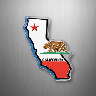 California   California State Flag Map 3D Magnet