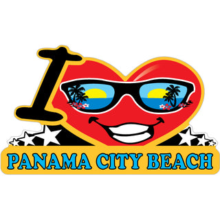 OK4 Panama City Beach I Heart Face (28694) Sticker