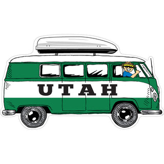 OK4 Utah Bus Side View with Shell on Top Sticker