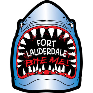 Ft Lauderdale Shark   Bite Sticker