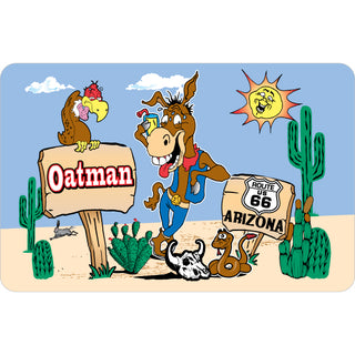 Oatman  Arizona   Jackass Desert Scene Sticker