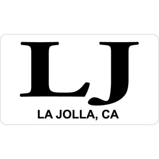 La Jolla LJ Rectangle Sticker