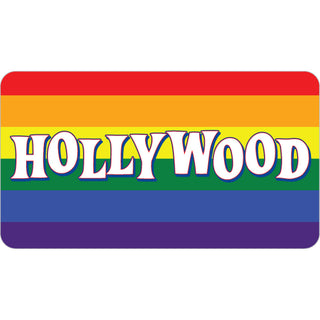 Hollywood   Rainbow Flag Sticker