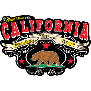 California   Golden State Bear Sticker