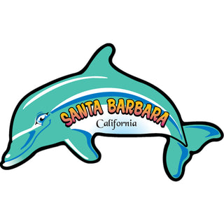 Santa Barbara Dolphin Sticker