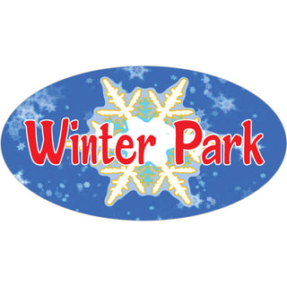 OK3 Winter park CO Snowflake Oval Sticker