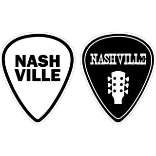 Nashville Guitar Picks 2 Up Sticker