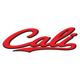 California   Red Cali Script Sticker