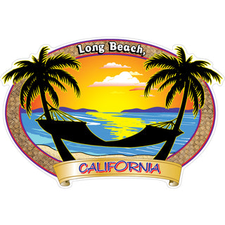LONG BEACH hammock Sticker