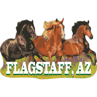 Flagstaff  AZ   Running Horses Sticker