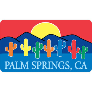 OK4 Palm Springs Rainbow Cactus (00076) Sticker