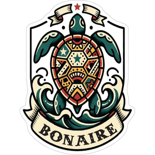 BONAIRE TURTLE CREST Sticker