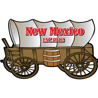 New Mexico   Covered Wagon Sticker
