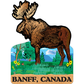 Banff  Canada   Moose Sticker