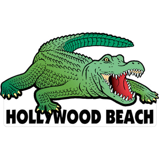 OK4 Hollywood Beach Alligator Sticker