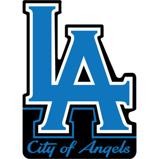 Los Angeles   Blue Stacked Letters Sticker
