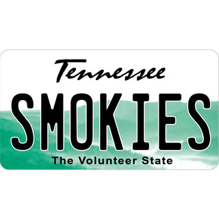 OK4 SMOKIES TENNESSEE LICENSE PLATE Sticker