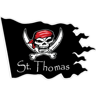 ST THOMAS PIRATE FLAG Sticker