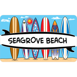 OK4 Seagrove Beach 6 Surfboards Sticker