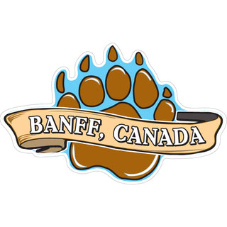 Banff  Canada   Bear Paw Sticker