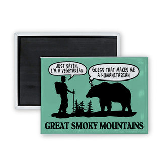 Great Smoky Mountains Humanitarian Rectangle Badge Magnet