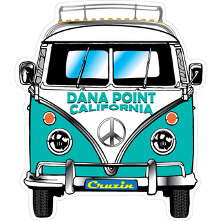 OK4 Dana Point CA Bus Front View (00152) Sticker