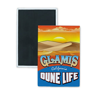 Glamis California   Dune Life Rectangle Badge Magnet
