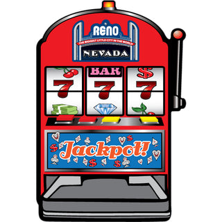 Reno NV Slot Machine Vertical Sticker